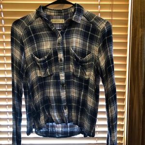 Plaid Abercrombie Long Sleeve Top